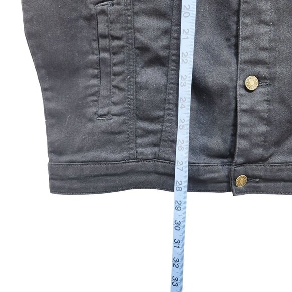 Denim Mens Sleeveless Vest Jacket Size Medium By Alliance Fashion - Picture 6 of 7